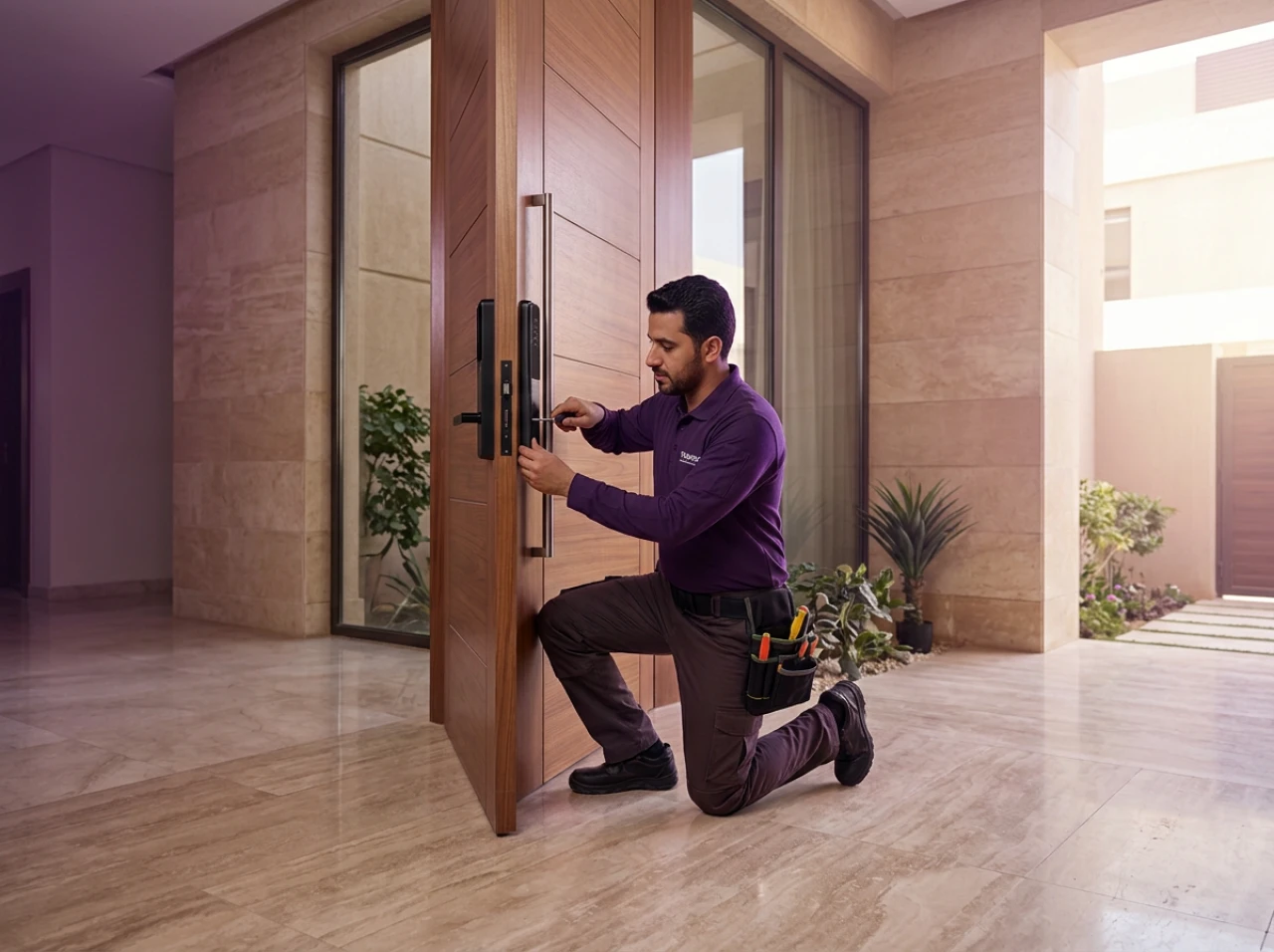 Service installation de serrure intelligente