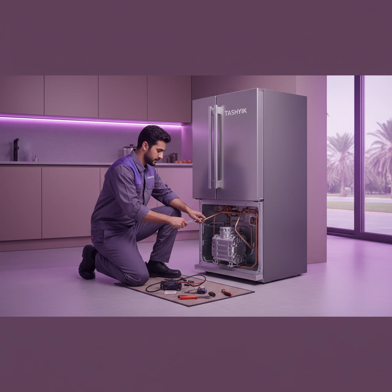 Compressor change service