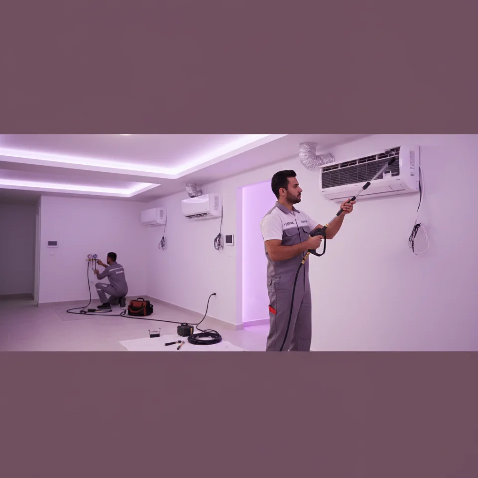 رفع كفاءة المكيفات لتوفير الكهرباء (3 مكيفات)